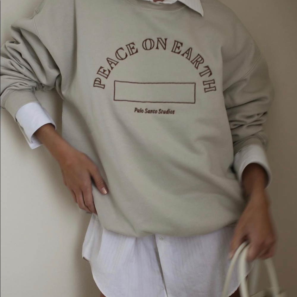 Peace on Earth Palos Santo Studios PE Sweatshirt